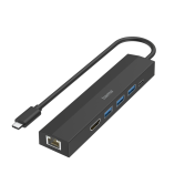 HAMA USB-C хъб, мултипорт, 6 порта, 3 x USB-A, USB-C, HDMI™, LAN/Ethernet