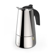 XAVAX Кафеварка за еспресо от неръждаема стомана за 4 чаши, за котлон