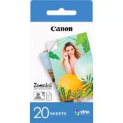 Хартия Canon Zink Paper ZP-203020S 20 Sheets (5 x 7.6 cm) for Zoemini Portable Printer