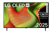 Телевизор LG OLED48B53LA, 48" UHD OLED, 4K (3840 x 2160), DVB-C/T2/S2, Alpha 8 AI 4K Gen2, 100Hz, webOS 25 ThinQ AI, HDR10, VRR (120 Hz), NVIDIA G-SYNC, AMD FreeSync, Dolby Vision, Dolby Atmos, Wi-Fi 6, Bluetooth, HDMI, USB, Airplay 2, Multi View
