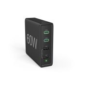 HAMA Зарядна станция 4 порта, 60W, 2 x USB-C, 2 x USB-A, PD, Fast Charge