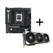 Дънна платка Asus TUF Gaming B850M Plus Wi-Fi + Asus TUF Gaming GeForce RTX 5070 12GB GDDR7 OC
