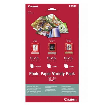 Хартия Canon Photo Paper Variety Pack 10x15cm VP-101