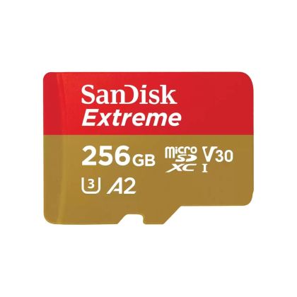 Карта памет SANDISK Extreme microSDXC, 256GB, Class 10 U3, V30 130 MB/s