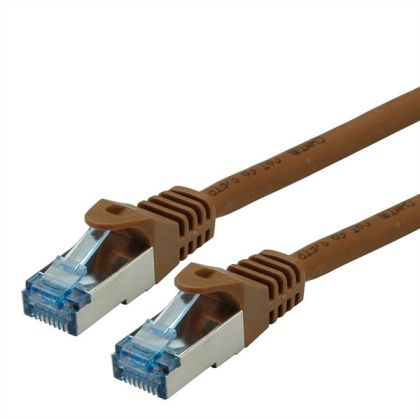 Patch cable S/FTP Cat.6a 5m, Brown 21.15.2885