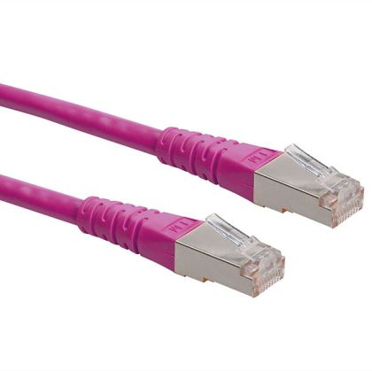 Patch cable S/FTP Cat.6 15m, Pink 21.15.1399