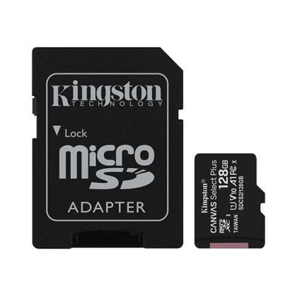 Micro SDXC 128G UHS-I Cl10+Adapt.,Kingston Select+