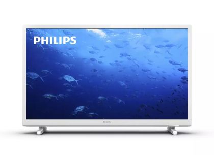 Телевизор Philips 24PHS5537/12, 24" HD LED TV 1366x768, DVB-T/T2/T2-HD/C/S/S2, MPEG4, PAL,SECAM, HEVC, HDMI*2, VGA/DVI, Cl+, Digital audio output (optical), Audio in, Headphone out, 6W RMS, White