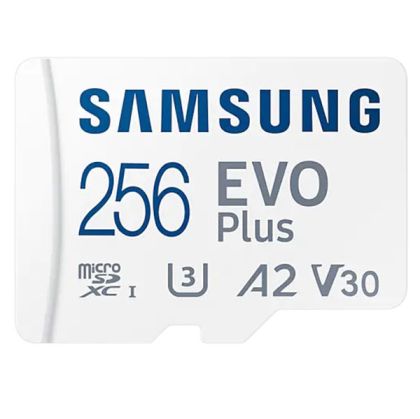 Micro SDXC 256GB V30 Cl10+SD Adapter, Samsung EVO+