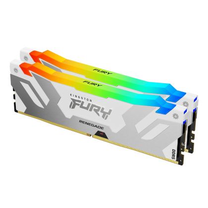 Памет Kingston Fury Renegade White RGB 32GB(2x16GB) DDR5 6800MHz CL36 KF568C36RWAK2-32