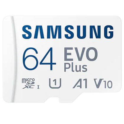 Micro SDXC 64GB V10 Cl10+SD Adapter, Samsung EVO+