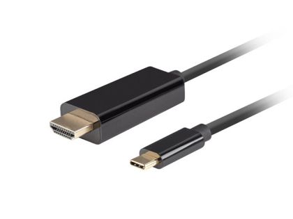 Кабел Lanberg USB-C (M) -> HDMI (M) cable 1.8m 4K 60Hz, black