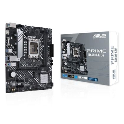 MB ASUS PRIME B660M-K D4, HDMI/VGA, 2xD4, 2xM.2
