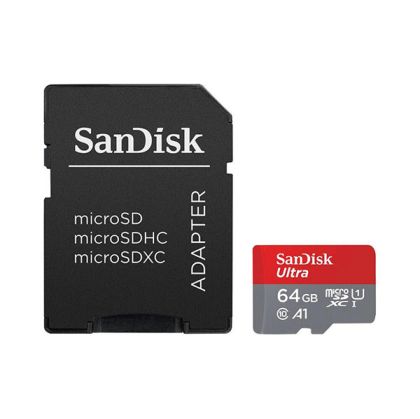 Micro SDXC 64GB Cl10 140MB +Adapter, Sandisk Ultra