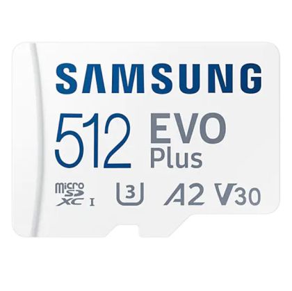 Micro SDXC 512GB V30 Cl10+SD Adapter, Samsung EVO+