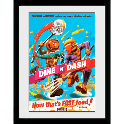 GBEYE FORTNITE - Framed print "Dine n Dash" (30x40)