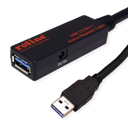 Cable USB3.2 A-A M/F+Repeater, 10m, 12.04.1070