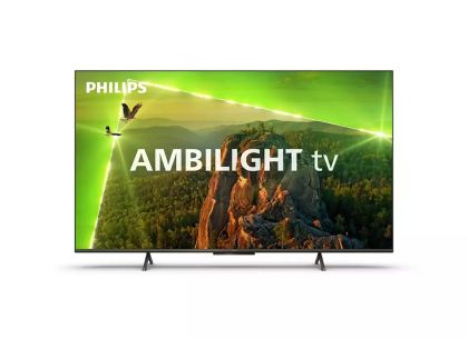 Телевизор Philips 55PUS8118/12, 55" UHD DLED, 3840 x 2160, DVB-T/T2/T2-HD/C/S/S2, Ambilight 3, Pixel Precise UHD, HDR+, HLG, New OS, Dolby Vision, Atmos, HDMI, VRR, USB, Cl+, 802.11n, Lan, 20W RMS, Black