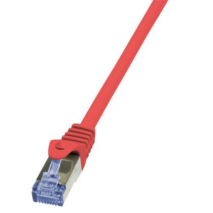 Patch cable S/FTP Cat.6a 0.25m, Red, CQ3014S