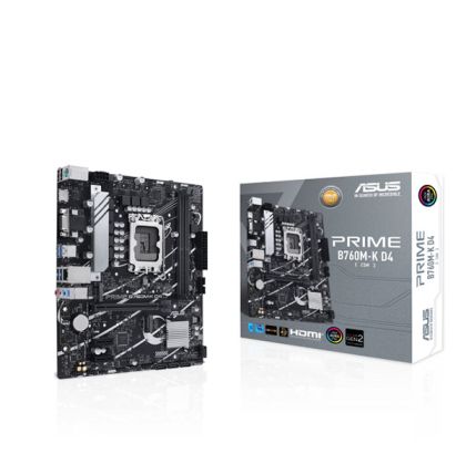 MB ASUS PRIME B760M-K D4, HDMI/VGA, 2xD4, 2xM.2