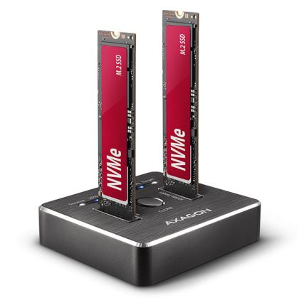 Dock USB3-C to 2xM.2 NVME SSD, AXAGON ADSA-M2C