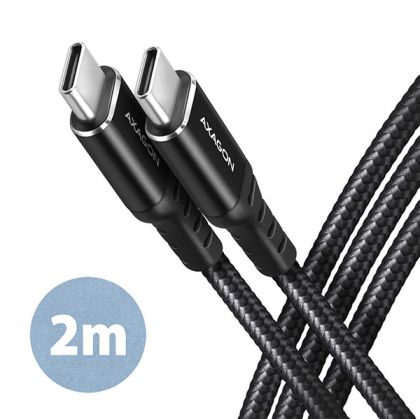Cable USB2 C-C M/M, 2m, 3A, AXAGON BUCM-CM20AB