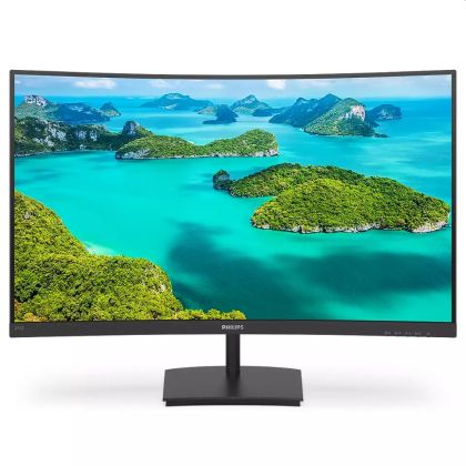 Монитор Philips 241E1SCA, 23.6" Curved 1500R VA WLED, 1920x1080@75Hz, 4ms GTG, 250cd/m2, 3000:1, Mega Infinity DCR, FreeSync/Adaptive Sync, FlickerFree, Low Blue Mode, 3Wx2, Tilt, D-SUB, HDMI