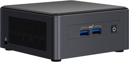 PC система Intel NUC 11 Pro Kit NUC11TNHi3: Intel Core i3-1115G4, Intel UHD Graphics, Dual HDMI 2.0b w/HDMI CEC, Dual DP 1.4a via Type C, Front: 2xUSB 3.2 Rear: 2xUSB 4 (type C), 1xUSB 3.2, 1xUSB 2.0 Internal: 1xUSB 3.2 on m.2 22x42 (pins), 2xUSB 2.0 (hea