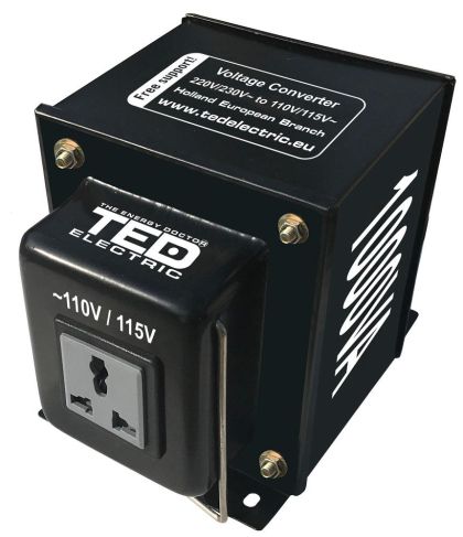 TED ELECTRIC волтов конвертор  220V / 110V  Up / Down  1000VA  TED003645