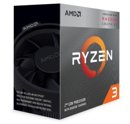 Процесор AMD Ryzen 3 3200G 4C/4T (3.6GHz / 4.0GHz Boost, 6MB, 65W, AM4)
