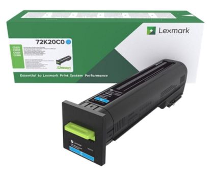 Консуматив Lexmark 72K20C0 CS/CX820, CX825, 860 Cyan Return Programme 8K Toner Cartridge