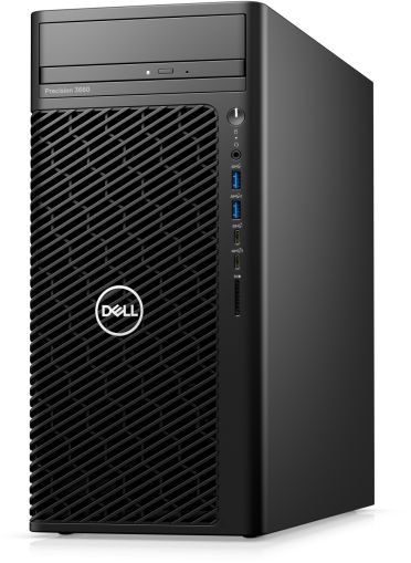 Работна станция Dell Precision 3660 Tower , Intel Core i9-13900K (36M Cache, up to 5.8 GHz), 32GB (2X16GB) 4400MHz UDIMM DDR5, 1TB SSD PCIe M.2,Integrated video, DVD RW, Keyboard&Mouse, 1000 W, Windows 11 Pro, 3Yr ProSpt