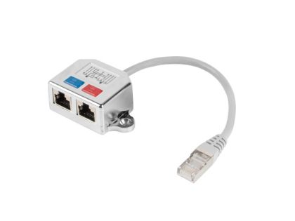 Адаптер Lanberg adapter LAN splitter RJ45 -> 2x RJ45 ftpad-0026-s