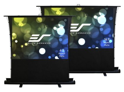 Екран Elite Screen FT80XWH, 80" (16:9), Floor Stand Pull Up , 177.8 x 100.1 cm, MaxWhite, Black