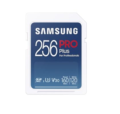 Памет Samsung 256GB SD Card PRO Plus, Class10, Read 160MB/s - Write 120MB/s