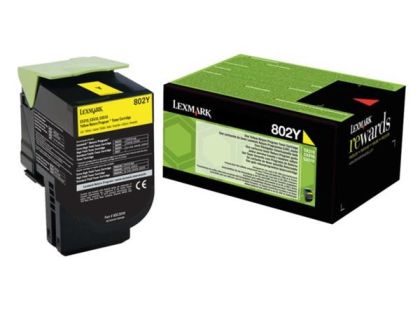 Консуматив Lexmark 80C20Y0 CX310, 410, 510 Yellow Return Programme 1K Toner Cartridge