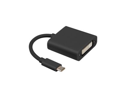 Адаптер Lanberg adapter USB type-c (m) -> DVI-I (f) (24+5), black