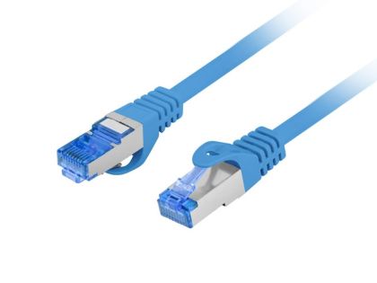 Кабел Lanberg patch cord CAT.6A FTP LSZH CCA 5m Fluke Passed, blue