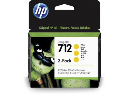 Консуматив HP 712 Yellow Ink Cartridge 3-Pack