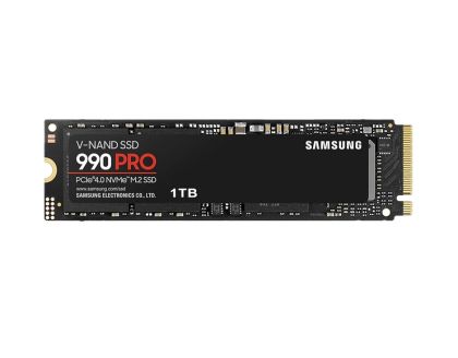 Твърд диск Samsung SSD 990 PRO 1TB PCIe 4.0 NVMe 2.0 M.2 V-NAND 3-bit MLC, 256-bit Encryption, Read 7450 MB/s Write 6900 MB/s 