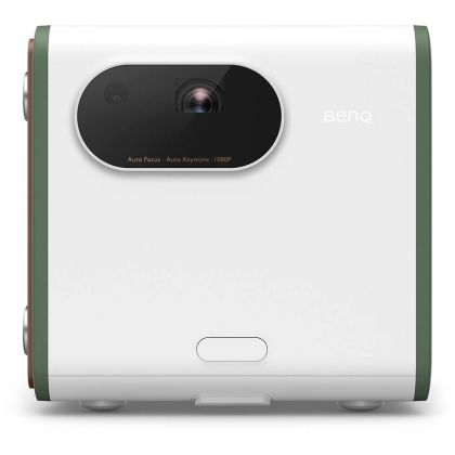 Мултимедиен проектор BenQ Portable GS50 DLP, Android TV, LED, 500lm, 1080p(1920x1080), REC709 98%, TR 1.21, 20W treVolo Chamber speaker (2.1 ch), USB-type-C, Wi-Fi 802.11, Built-in Battery, IPX2, Drop proof, 2D keystone
