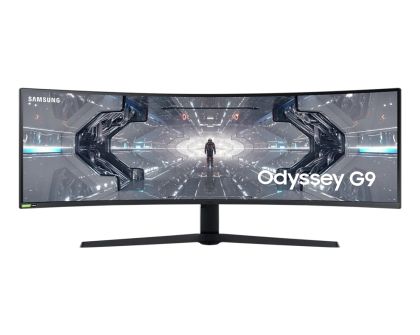 Монитор Samsung LC49G95T, 49" Odyssey GAMING, Curved VA QLED, 1000R, 240 Hz, 1ms GTG, 5120 x 1440, 32:9, 420cd/m2, 2xDP, HDMI, 2xUSB