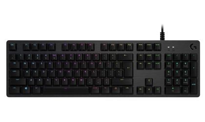 Клавиатура Logitech G512 Keyboard, GX Red Linear, Lightsync RGB, USB Passthrough Data/Power, Alumium Alloy, Game Mode, Black Carbon
