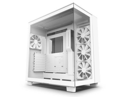 Кутия NZXT H9 Flow Matte White - Middle Tower