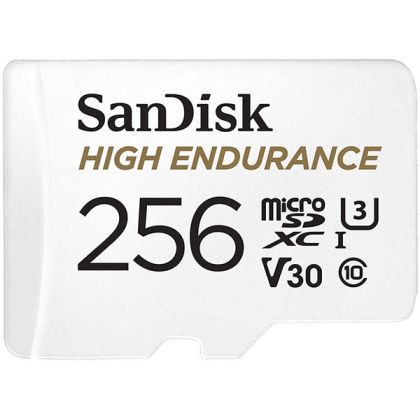 Micro SDXC 256GB V30+adapt, SanDisk High Endurance