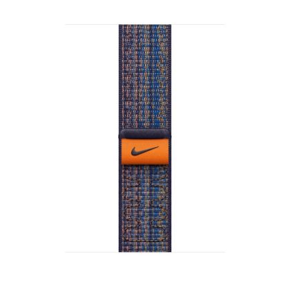 Каишка за часовник Apple 45mm Game Royal/Orange Nike Sport Loop