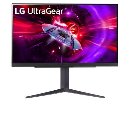 Монитор LG 27GR83Q-B, 27" UltraGear IPS, 1ms (GtG), 240Hz, 1000:1, 400cd/m2, QHD 2560x1440, AMD FreeSync, G-Sync Compatible, HDR 400, DCI-P3 95%, VRR, USB, HDMI, DisplayPort, Height Adjustable, Tilt, Swivel, Black