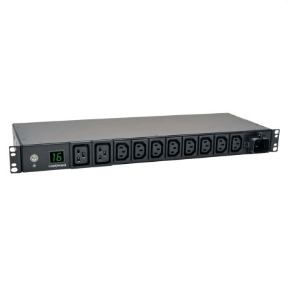 Филтър Tripp Lite by Eaton 3.7kW Single-Phase Local Metered PDU, 208/230V Outlets (8 C13, 2 C19) IEC-309 16A Blue, 8 ft. (2.43 m) Cord, 1U Rack-Mount, TAA