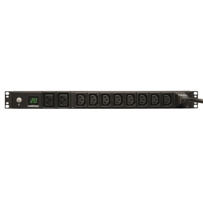 Филтър Tripp Lite by Eaton 3.7kW Single-Phase Local Metered PDU, 208/230V (8 C13 & 2 C19), C20 / L6-20P Adapter, 12 ft. (3.66 m) Cord, 1U Rack-Mount, TAA