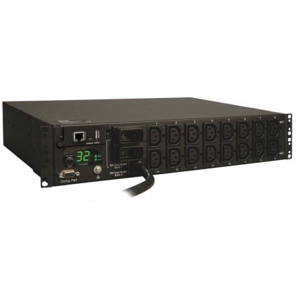 Филтър Tripp Lite by Eaton 7.4kW Single-Phase Switched PDU, LX Interface, 230V Outlets (16-C13), IEC-309 Blue 230V 32A, 3.6m Cord, 2U Rack-Mount, TAA